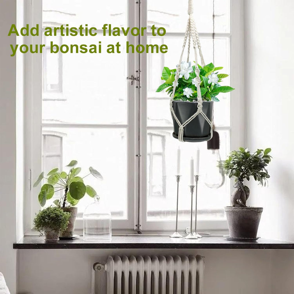 Macrame Plant Hangers, 20 inch Plant Hangers Indoor, Short No Tassels