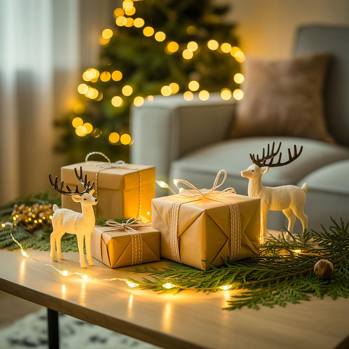12 Pack Battery Operated Fairy Lights, 3.3ft 10 LED Warm White Micro String Lights, Soft Yellow Glow for Gift Boxes, Flowers, Mason Jars & Cozy Home Decor (12 Pack – Warm White)