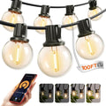 addlon Outdoor String Lights 100FT G40 with APP 54 LED Shatterproof Bulb