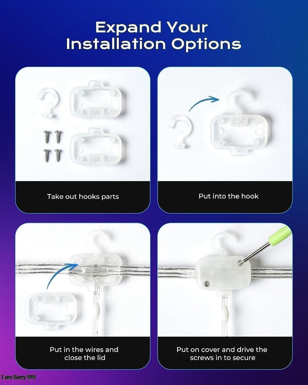 1040 RGB LED Smart Curtain Lights with APP Control, 9.8x6.6Ft