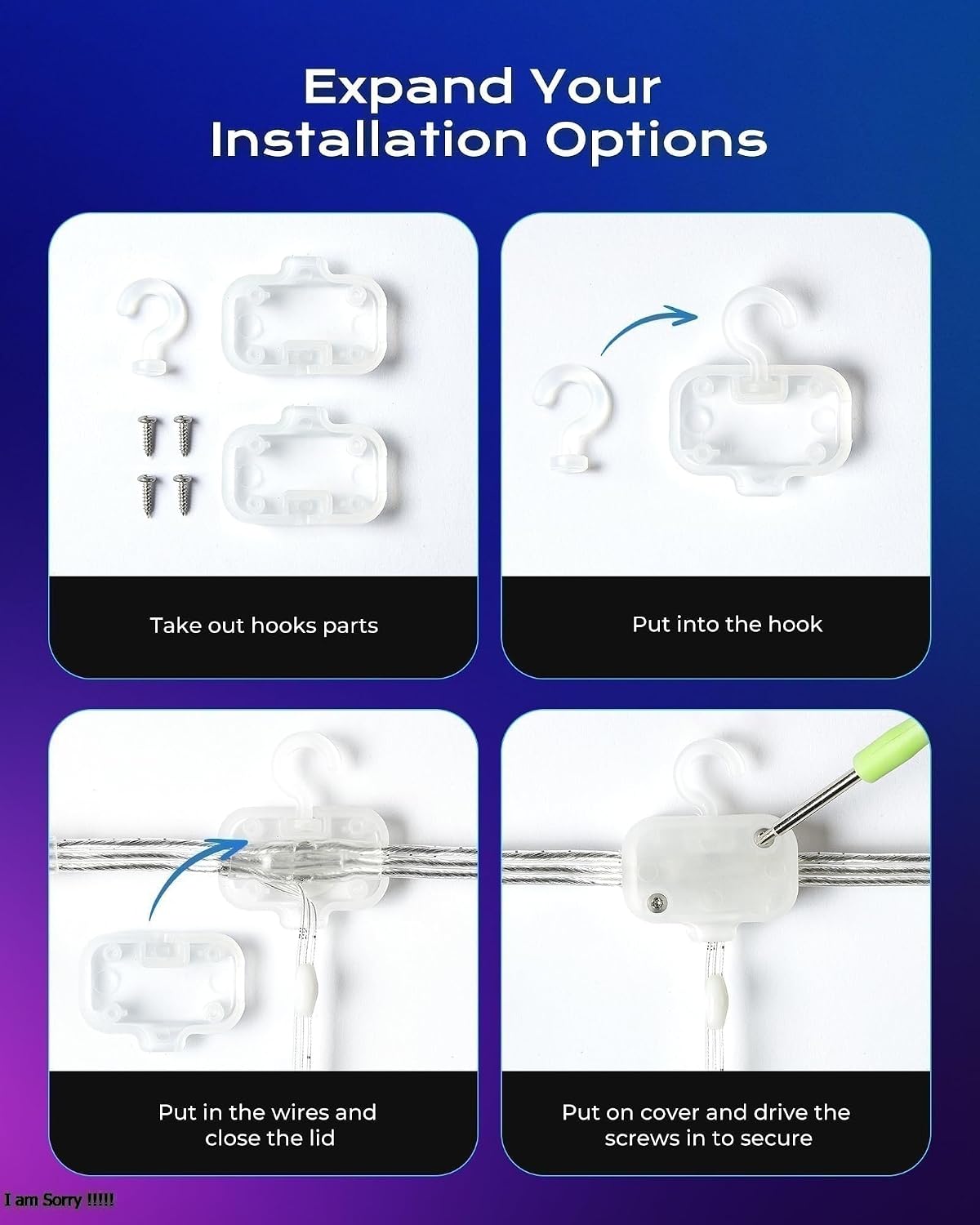 1040 RGB LED Smart Curtain Lights with APP Control, 9.8x6.6Ft