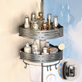Onemake Corner Shower Caddy with Suction Cups, 2-Pack Shelves for Bathroom