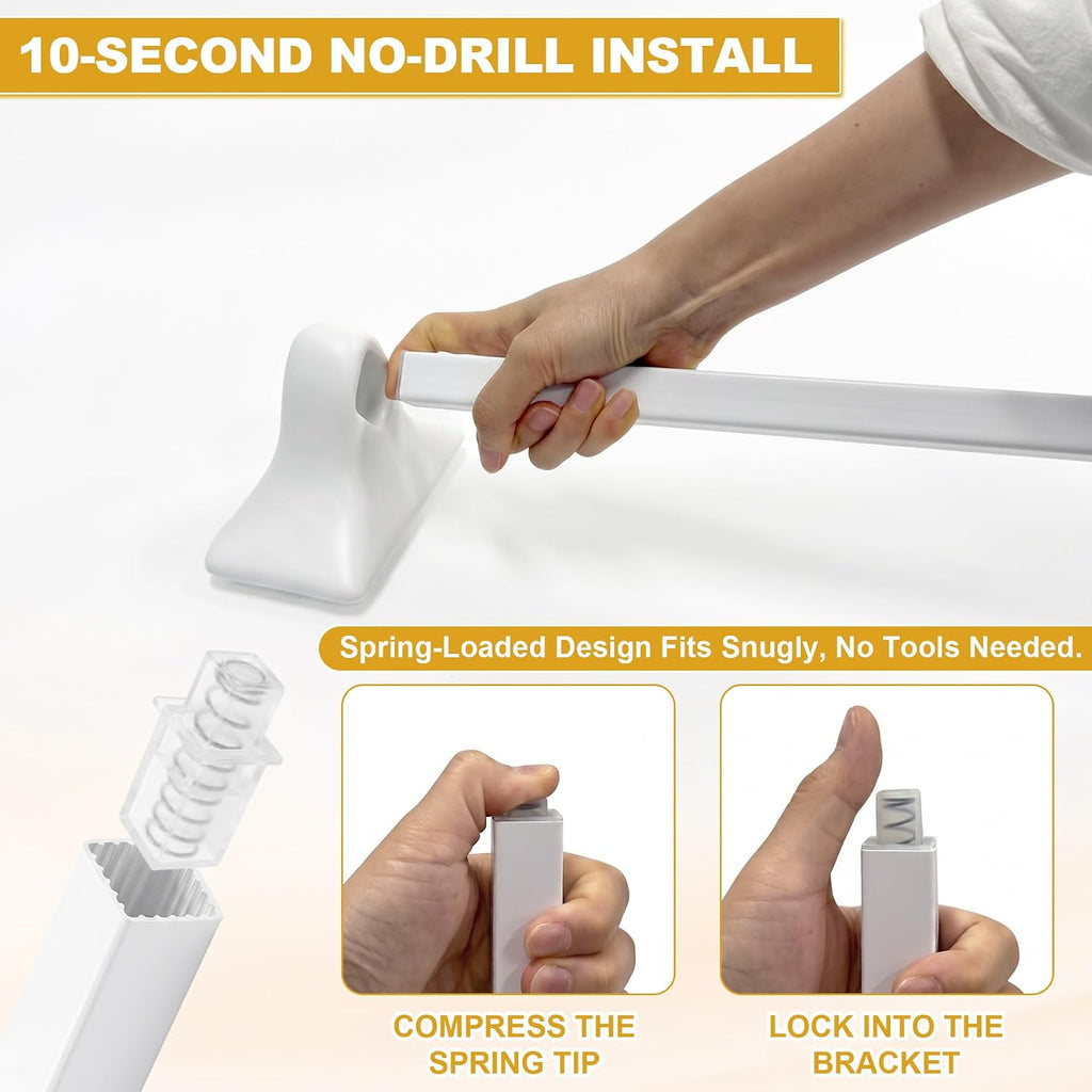 2 Pack 24 Inch Towel Bar Replacement Rod for Square Ceramic Holders