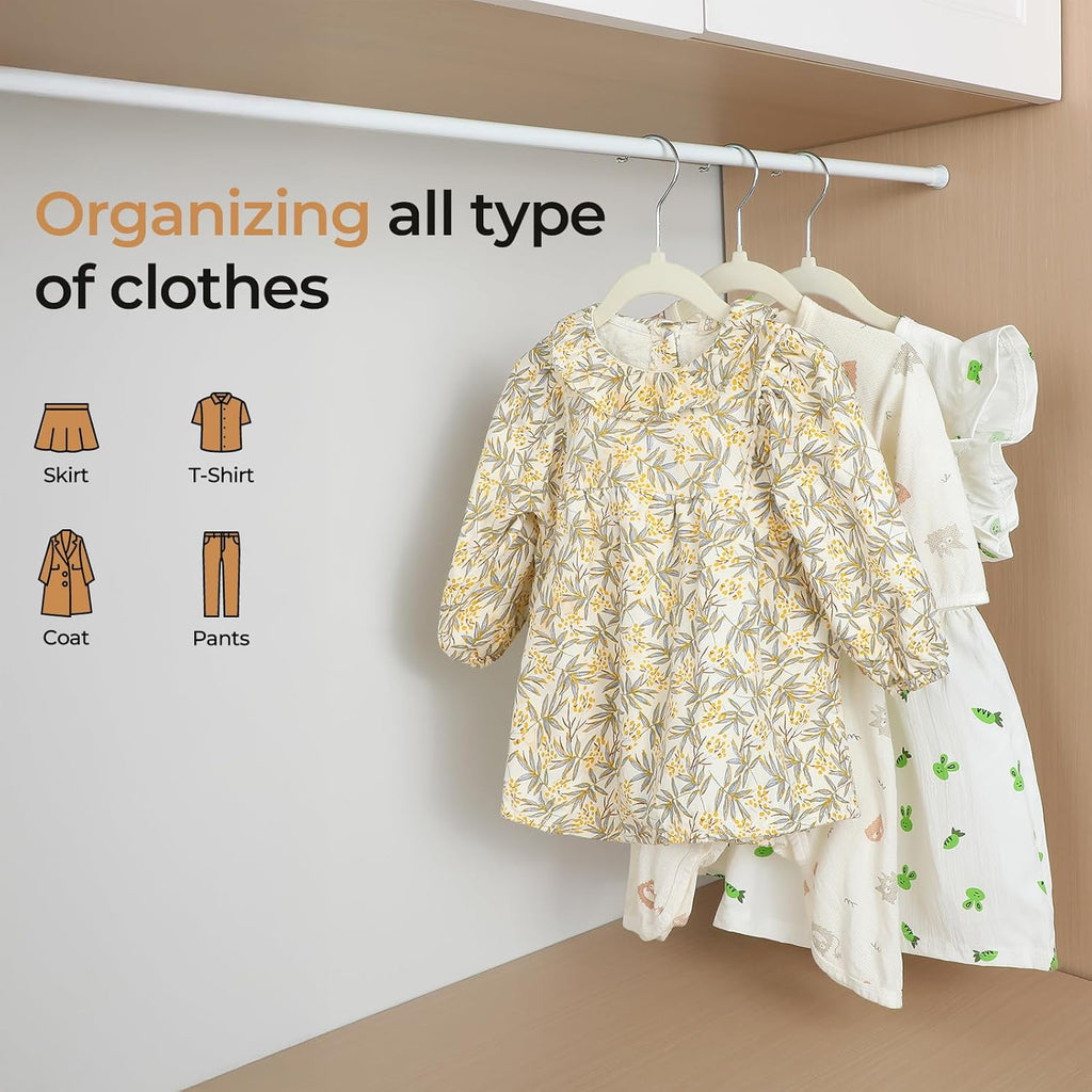 GoodtoU Velvet Baby Clothes Hangers 20 Pack 11.8 Inch Beige