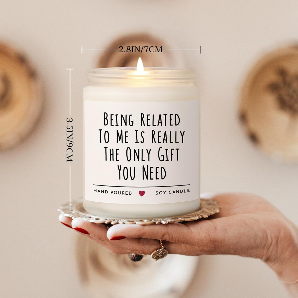 Funny Gifts for Brother, Brother Birthday Gifts, Brothers Gift from Sister, Soy Wax Lavender Candles for Siblings, Sister, Nephew, Friends