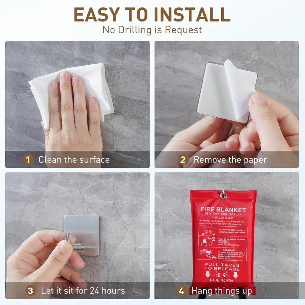 Mondoshop Waterproof Hooks for Bathroom Restroom Adhesive Hanging