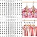 24 Pack Space Saving Hangers for Clothes, Metal Collapsible Hangers