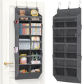 Lifewit 1 Pack Over the Door Organizer,10 Section Hanging Storage,Dark Gray