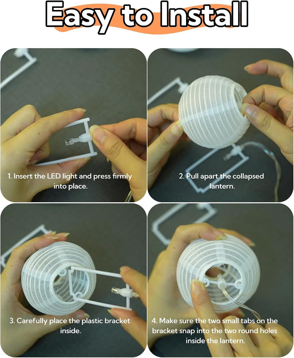 Lantern String Lights 10FT 10Leds Battery Powered, Cozy Fashionable Globe String Lights for Bedroom with Timer Room Decoration for Dorm, Plants, Bed Frame(Lanterns Need Simple Assembly)