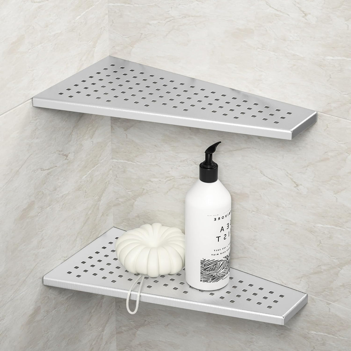 Corner Shower Shelf 12" Brushed, 304 Stainless Steel