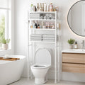 GloTika 4-Tier Over The Toilet Storage Shelves, White