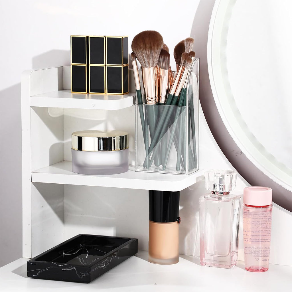 4 Pieces Acrylic Remote Control Holder Clear Wall Mount Media Organizer Single Compartment Pen Holder for Wall Pencil Holder TV Remote Holder Wall Mount Storage Box for File Makeup Marker Brush Phone
