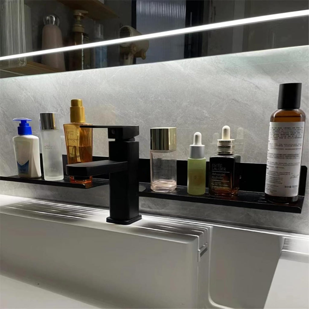 SetGame 24 Inch Metal Sink Shelf for Kitchen Sponge Organizer Holder Over The Faucet - Bathroom Shelf Kitchen Dish Soap Cleaning Brush Holder Organizers Storage Rack Over The Faucet