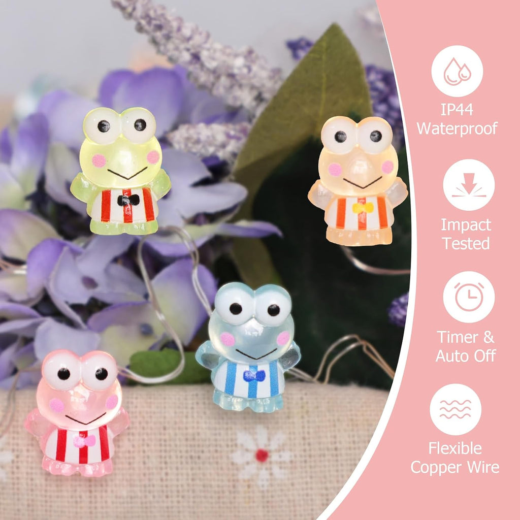 Impress Life Frog String Lights with Remote, Battery Operated & USB Powered