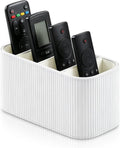 TV Remote Control Holder Remote Holder Caddy Organizer (Ivory)