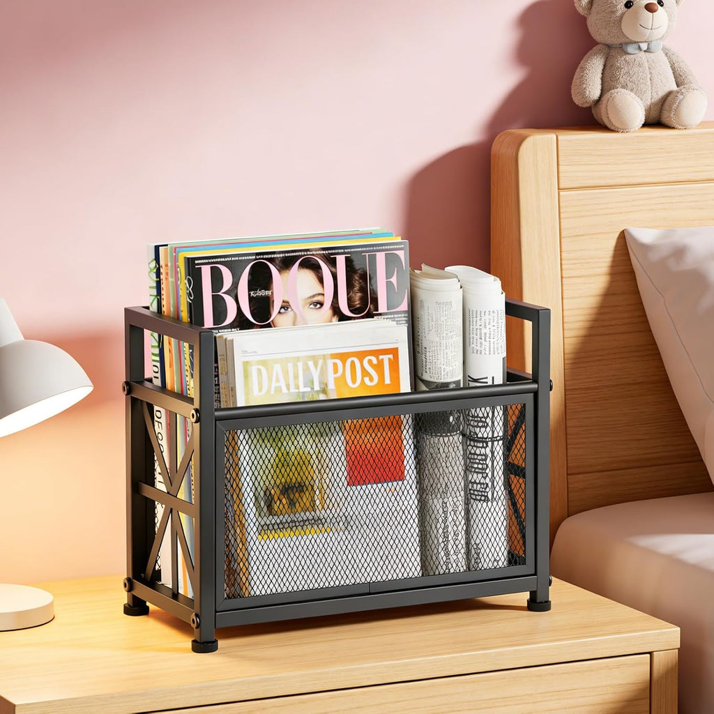 Black Magazine Holder, Magazine File Holder