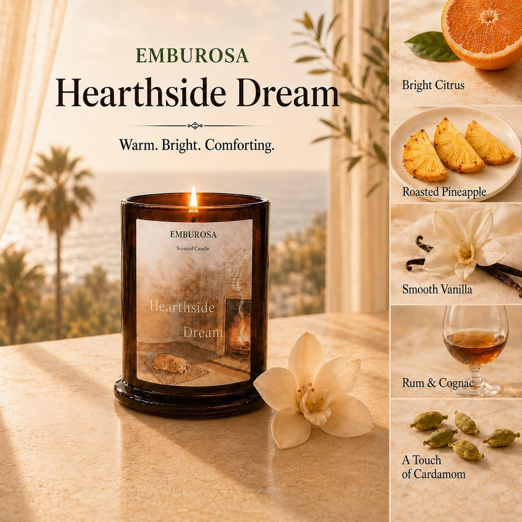 Scented Candle, Gift for Women, Vanilla Rum & Sunlit Citrus, Soy Blend Aromatherapy Candle for Home, 10oz, Up to 60-Hour Burn, Housewarming Gift