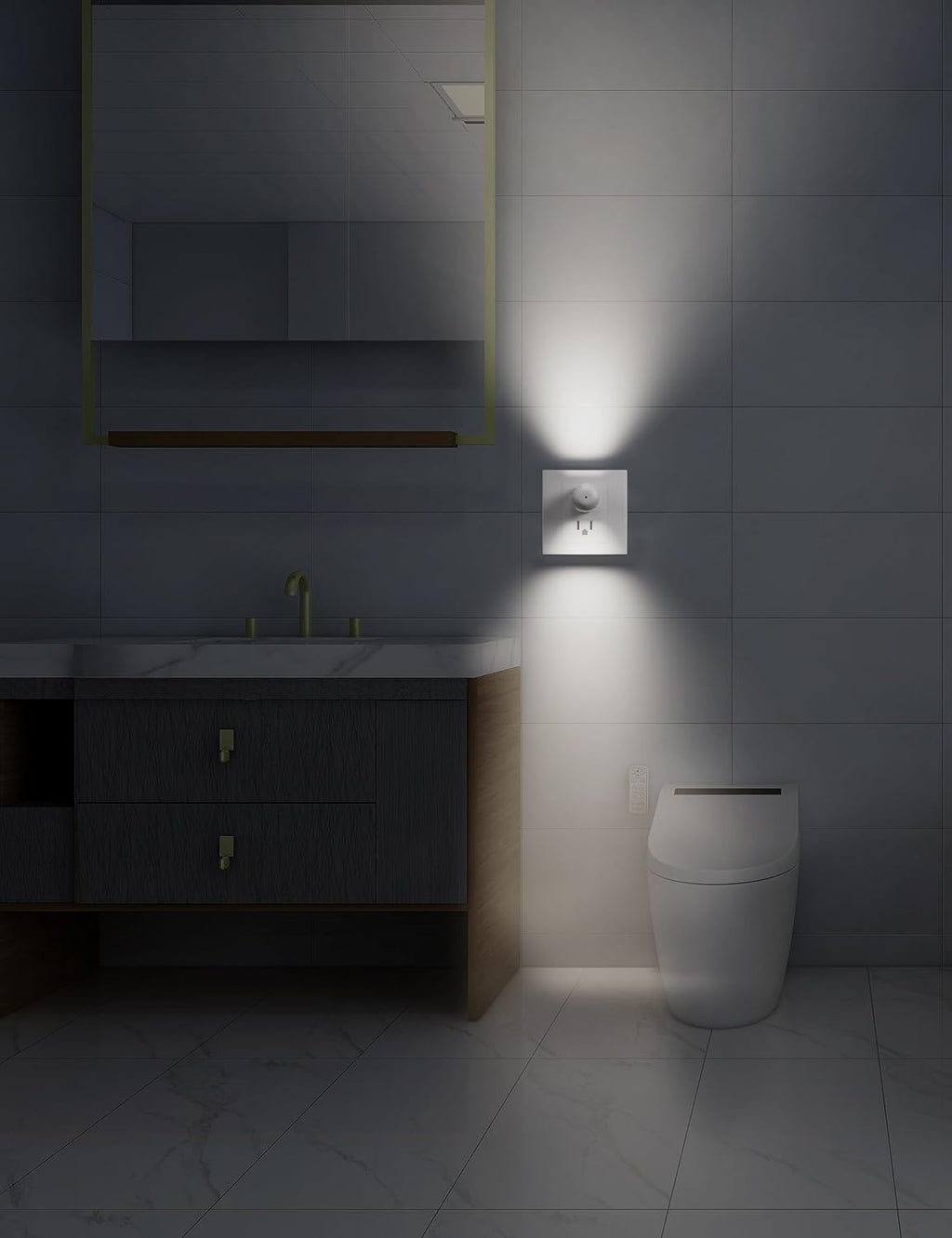 GEPLAD 6-Pack LED Night Light Plug-in Wall with Dusk-to-Dawn Light Sensor