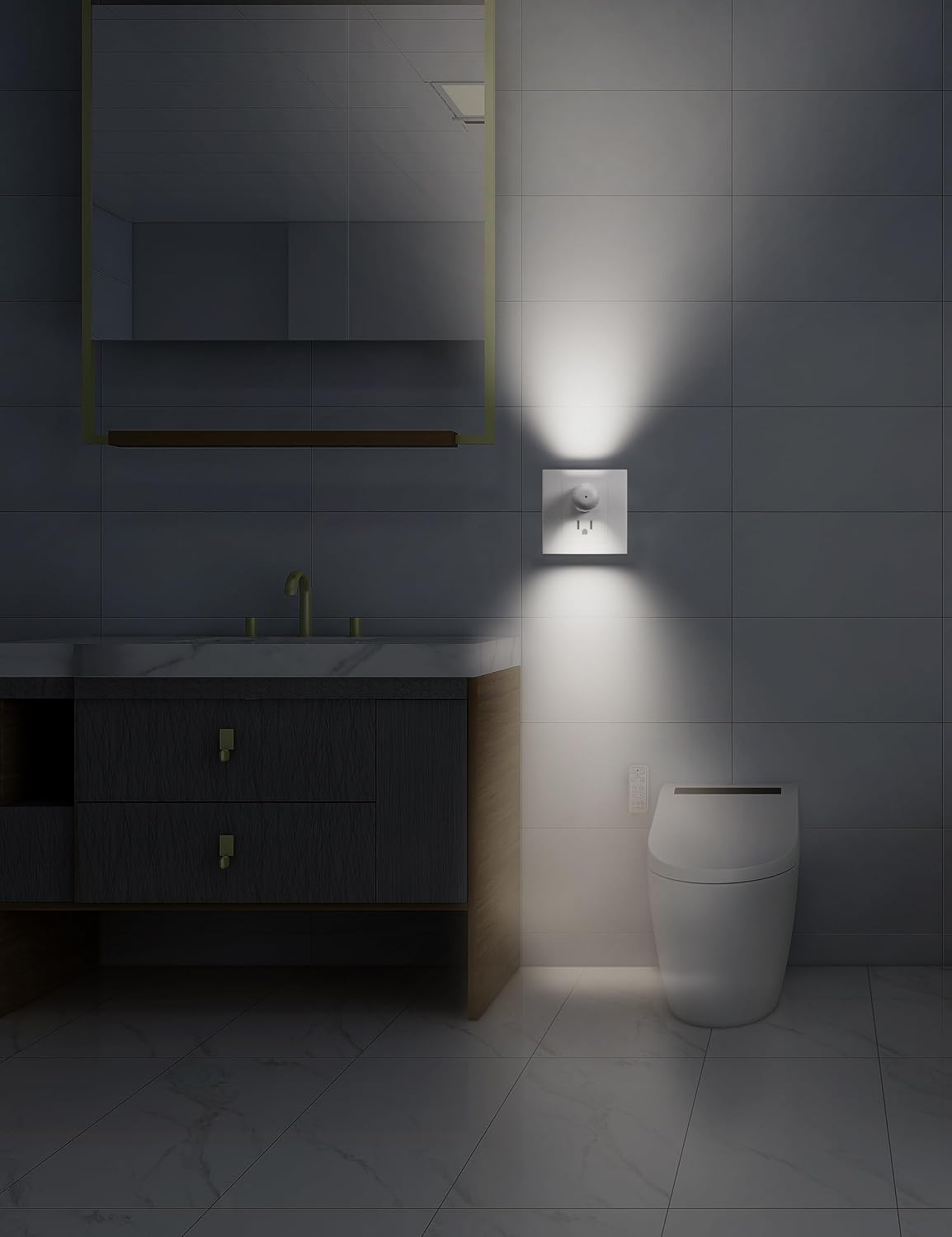 GEPLAD 6-Pack LED Night Light Plug-in Wall with Dusk-to-Dawn Light Sensor