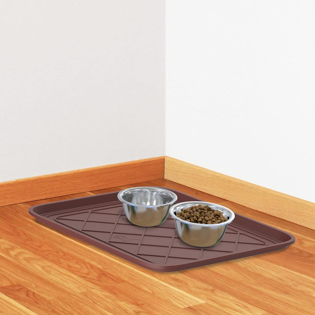Stalwart All Weather Boot Mat, Brown, 19.75" x 15.5"