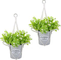 Macrame Plant Hanger 2 Pack Hanging Planters Baskets for Indoor Plant