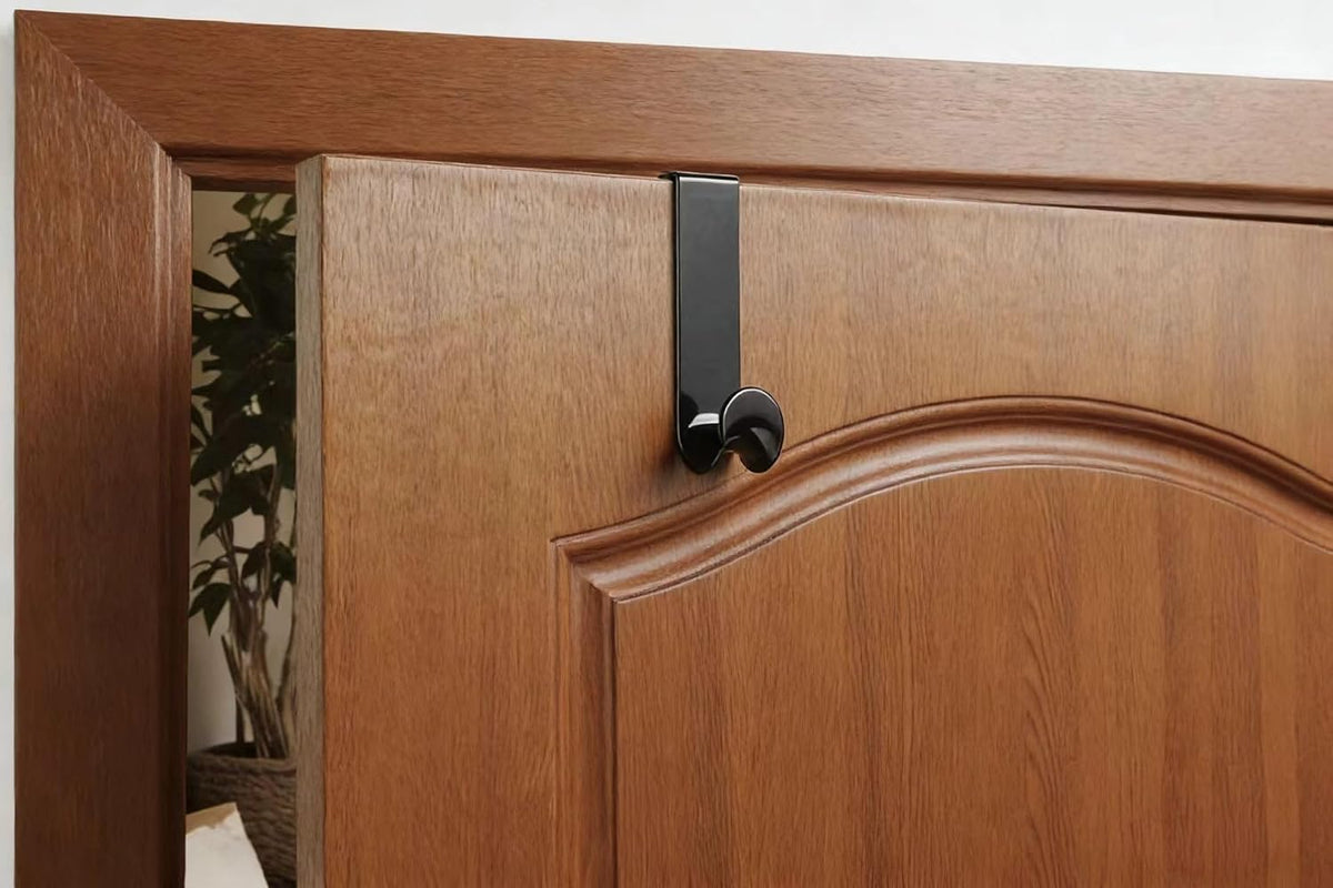 NewTalent 8 Pcs Plastic Over The Door Hooks, Over-The-Door Hanger Hook Set