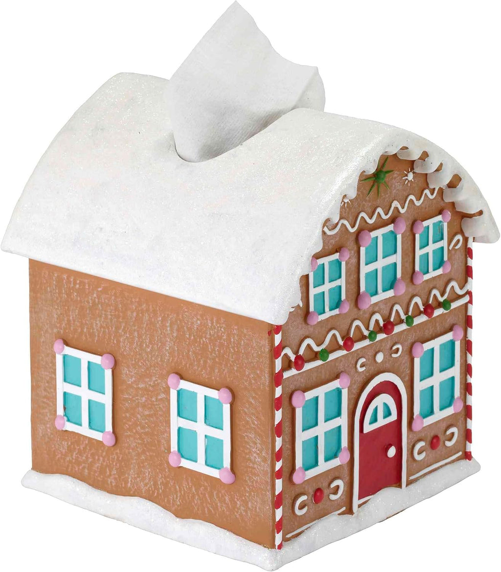 Avanti Linens - Christmas Tissue Box Cover, Tissue Holder for Home