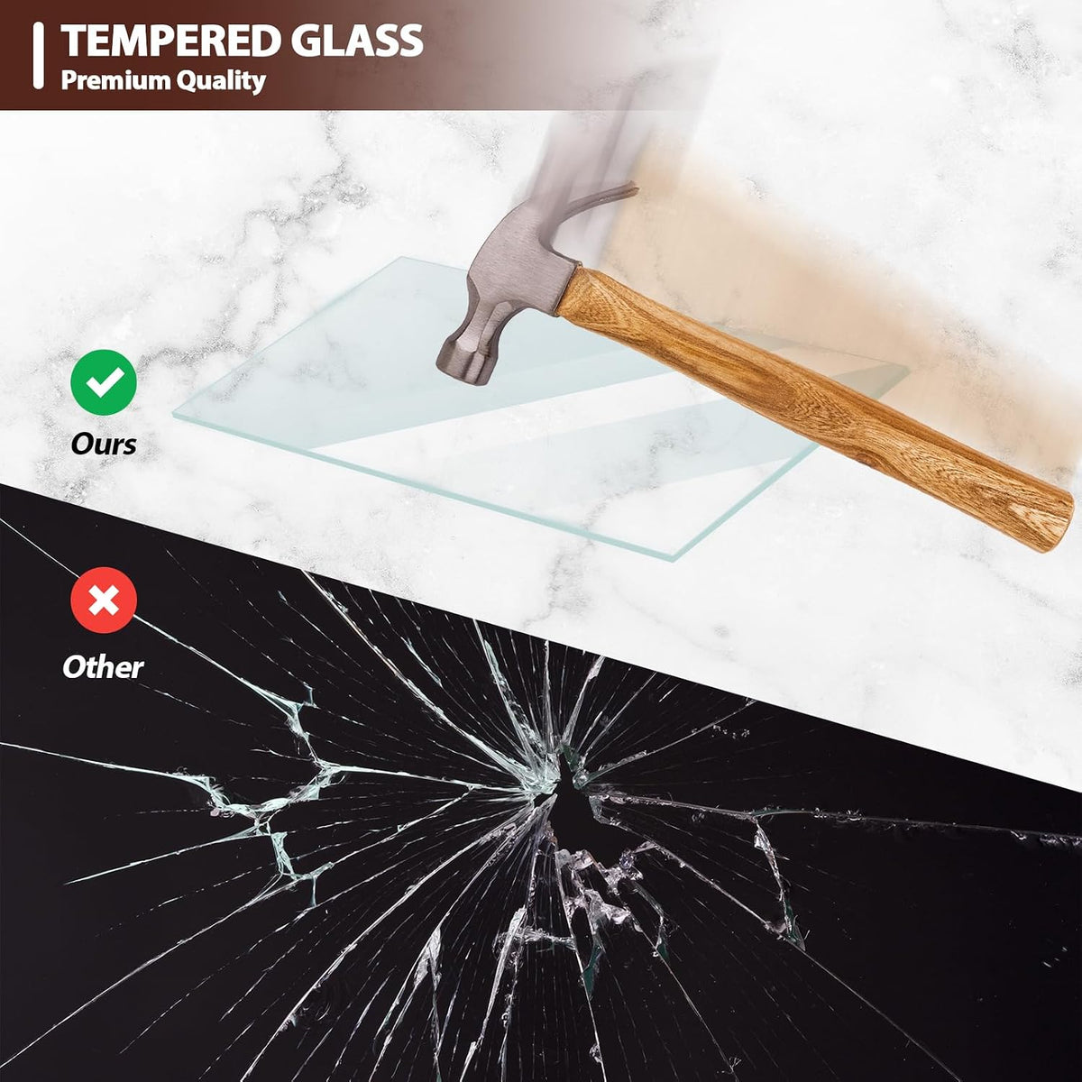 Fixwal 8x10 Picture Frames Set of 5 with Tempered Glass, Vintage Distressed