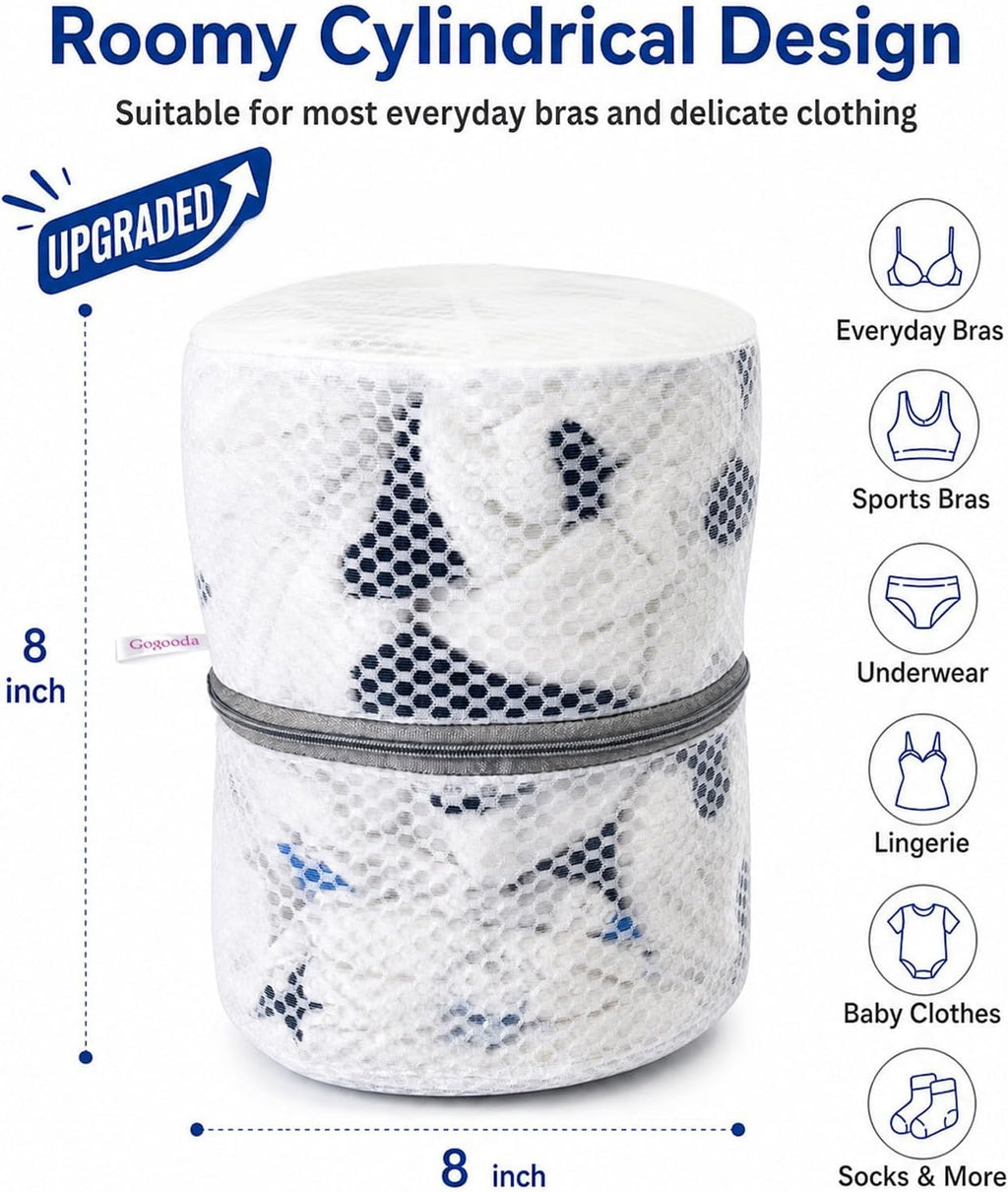 GOGOODA Mesh Laundry Bags for Delicates (3 Large Bra Wash Bag)