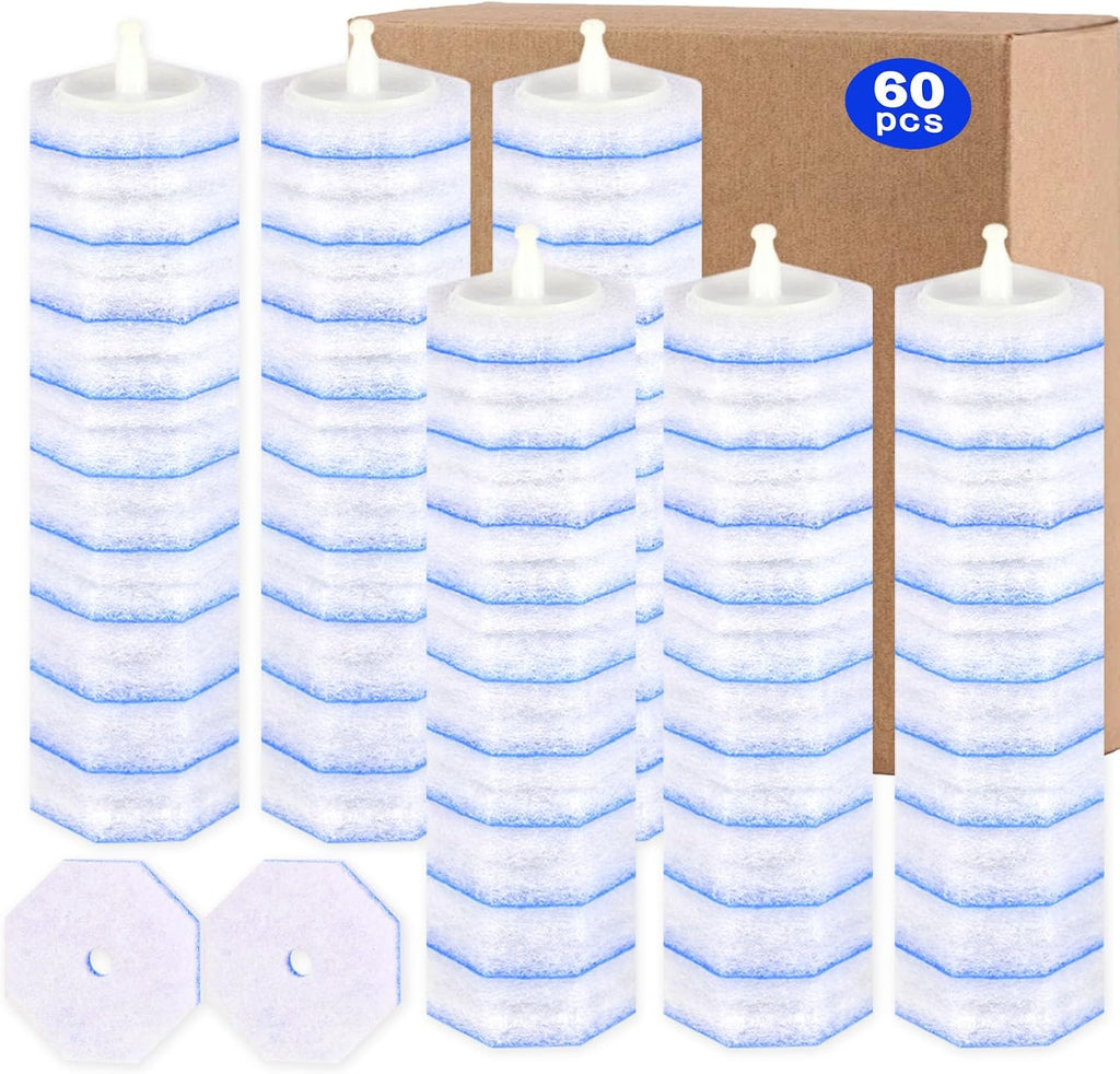 60 Count Disposable Toilet Brush Refills for Clorox Toilet Brushes
