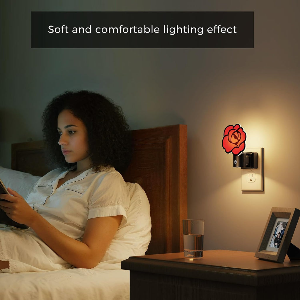 L LOHAS LED Night Lights Plug into Wall, Night Light with Light Sensor