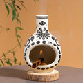 MOUGIGI Palo Santo Holder, Mini Chimney Incense Bowl for Sage & Cones