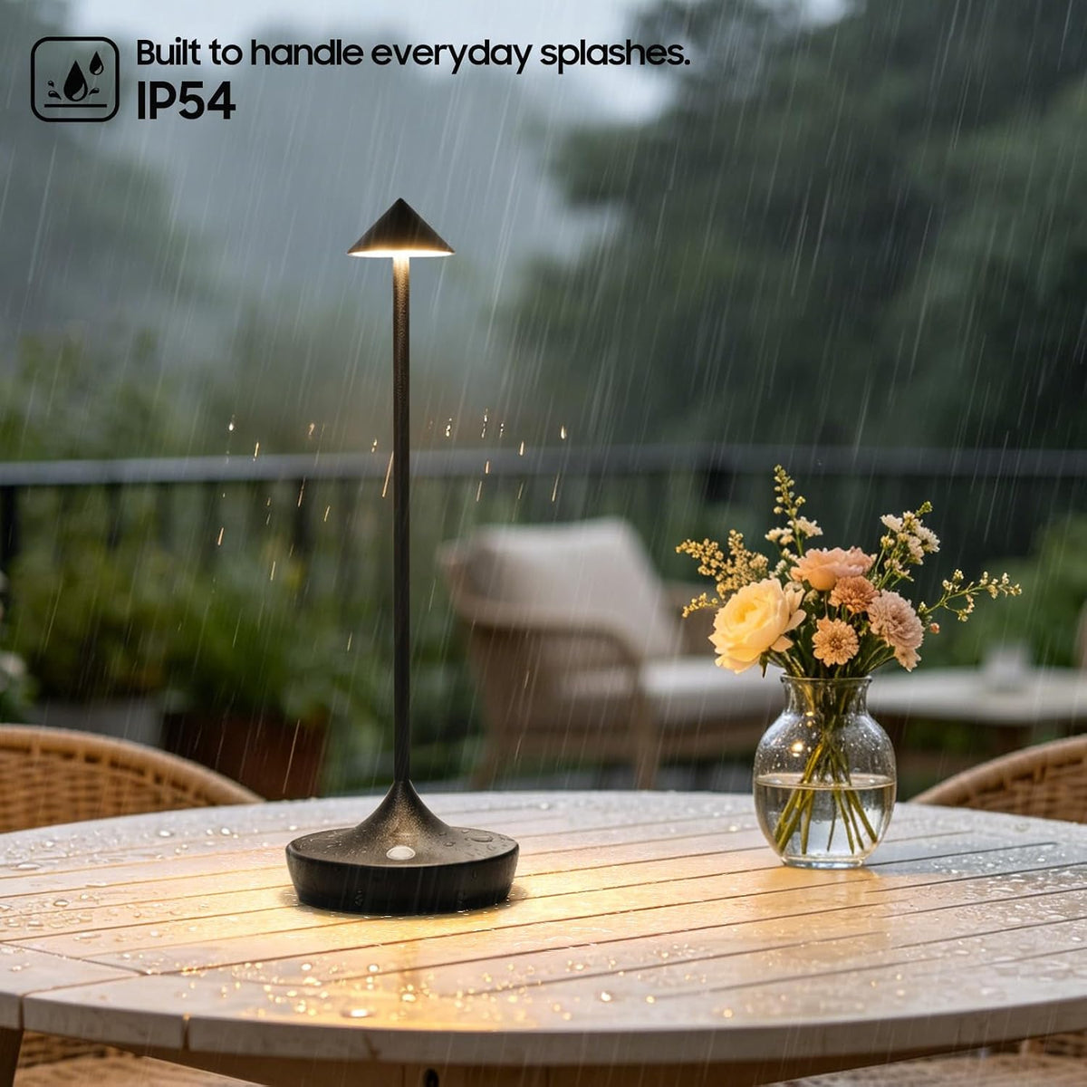 Cordless Table Lamp, Rechargeable 6000mAh Battery Table Light