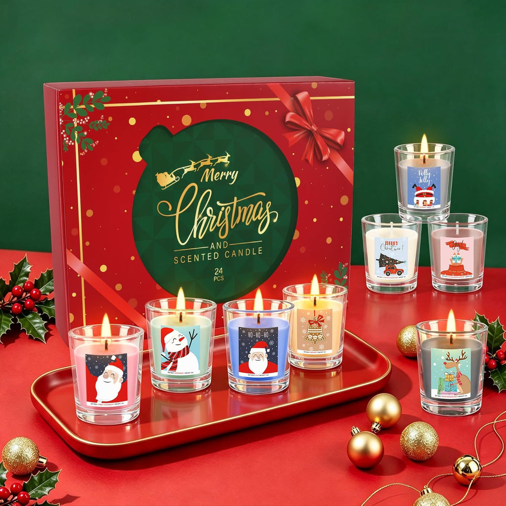 Candle Advent Calendar 2026, 24-Day Scented Candle Gift Set for Women