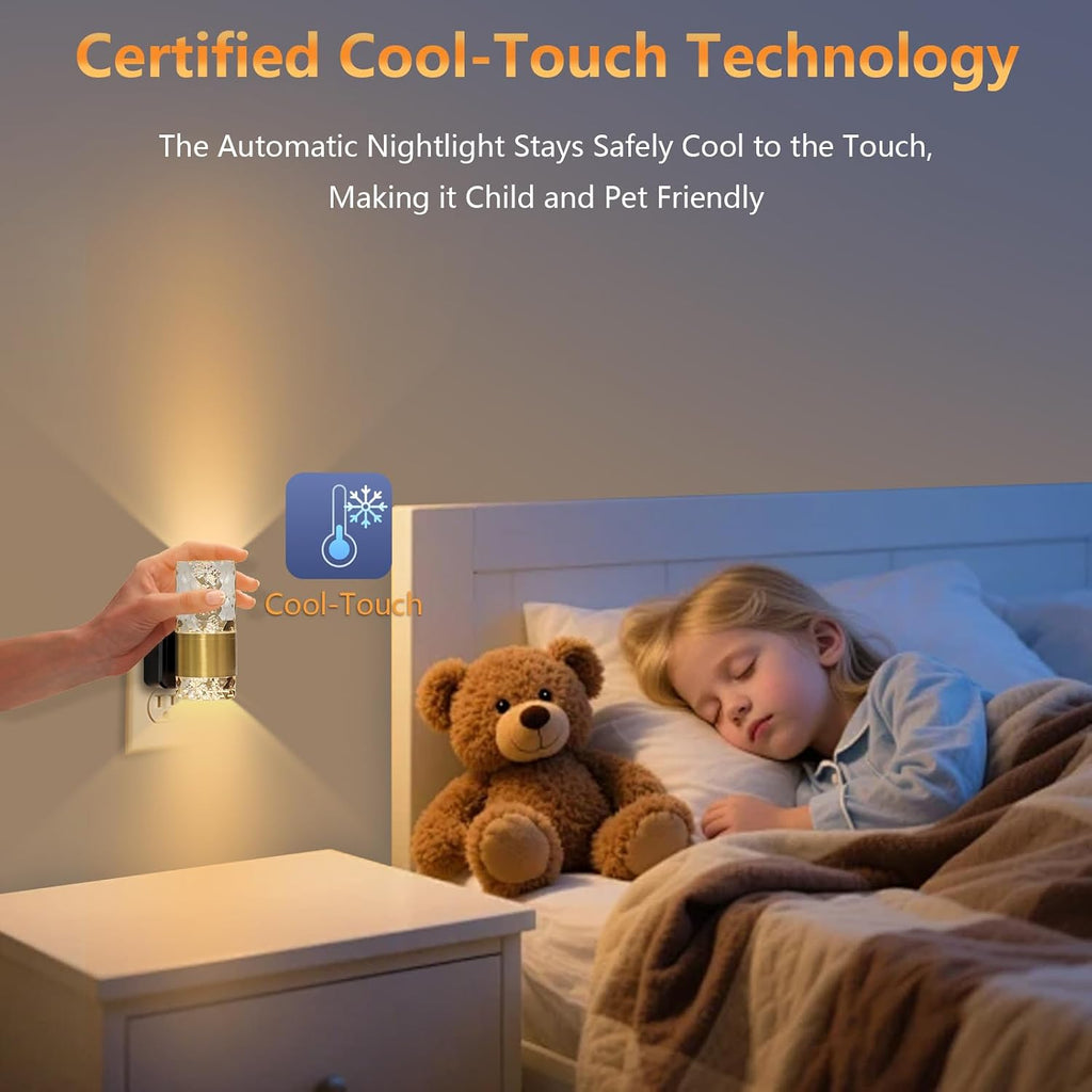 LED Night Lights Plug into Wall, 2Pack Plug in Night Light