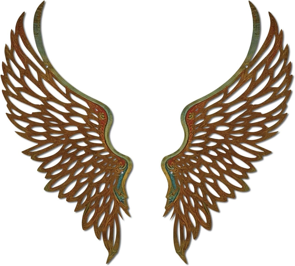 DUOOLN Angel Wings Metal Wall Decor Art, Abstract Butterfly Sculpture-Gold