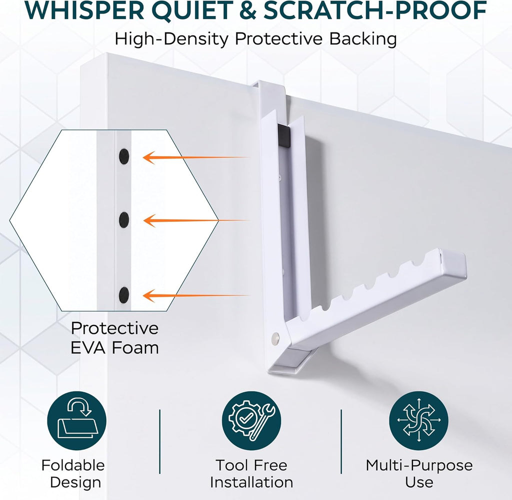 Over The Door Clothes Drying Rack with Folding Arm