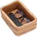 BTSKY Small Remote Basket for Coffee Table Entryway Living Room 7.9" x 5.1"