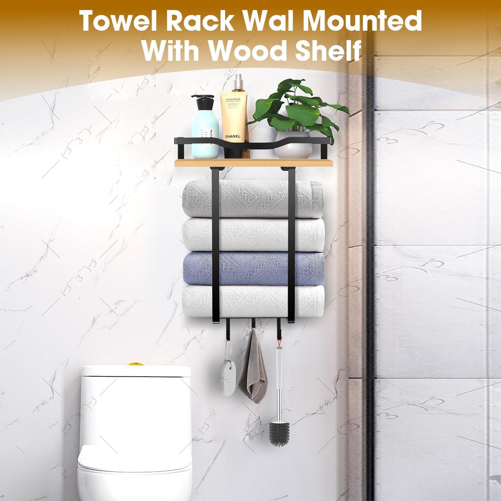 Towel Racks for Bathroom, Wall Mounted Towel Rack for Bathroom