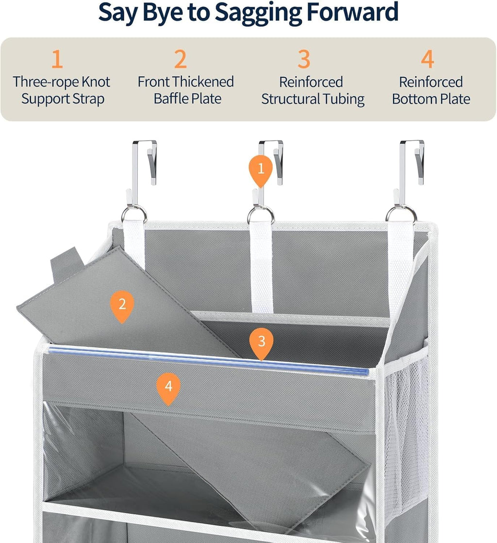 Yecaye Over the Door Organizer 6 Tiers, Heavy Duty Hanging Storage