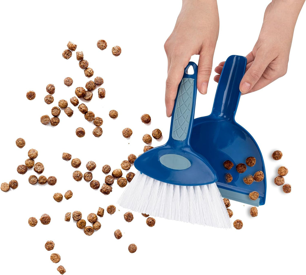 Hefty and Durable Small Hand Broom with Snap-on Dust Pan, Available in Various Package Quantities (3)