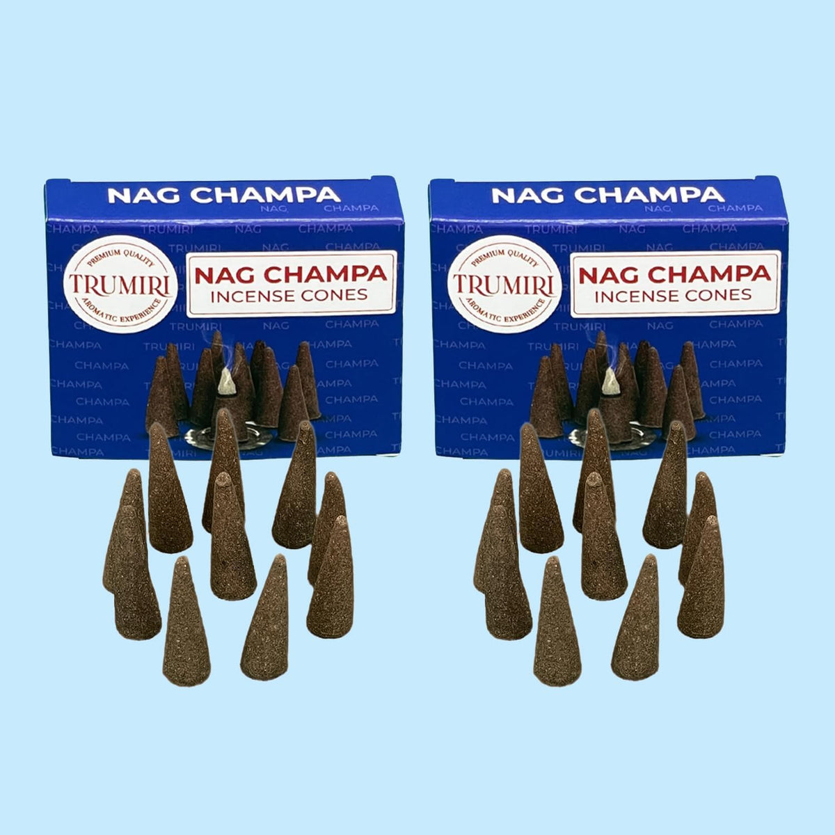 Nag Champa Incense Cones - Total 60 Cone Incense - Six Packs of 10 Insence Cones - Incense Cones Scented - Cone Incense Scents - Insense - Inscent