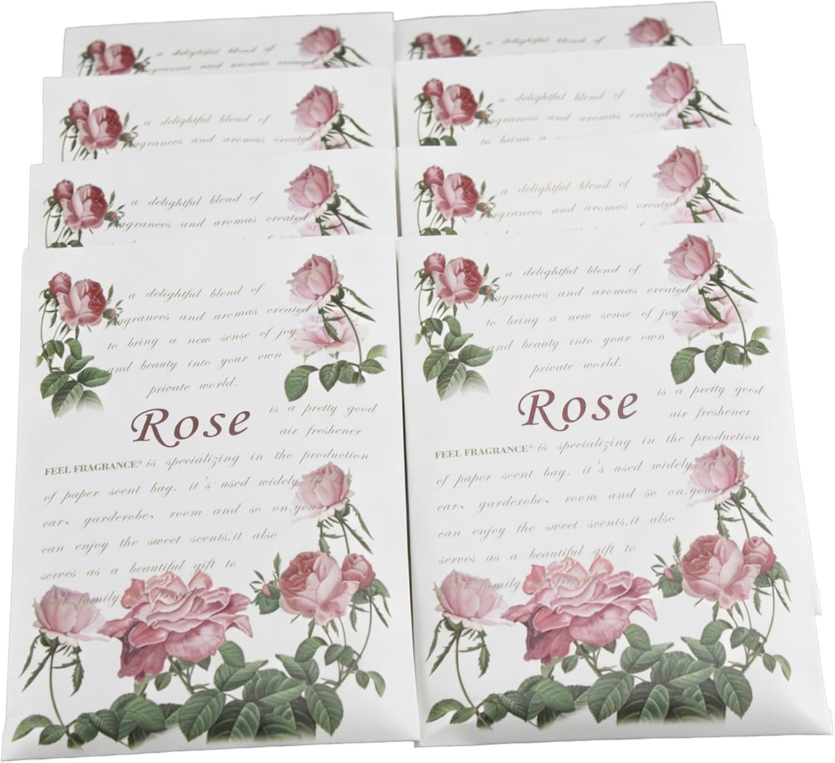 Scented Sachet for Drawer and Closet Rose 8PCS