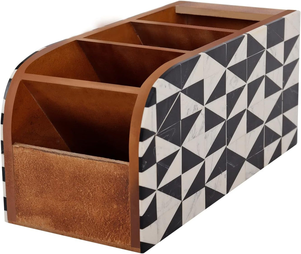 Handicrafts Home Decorative Multi Functional Incline Desk Organizer Modern Storage Stunning Gift 8x3.5x3.5 inch