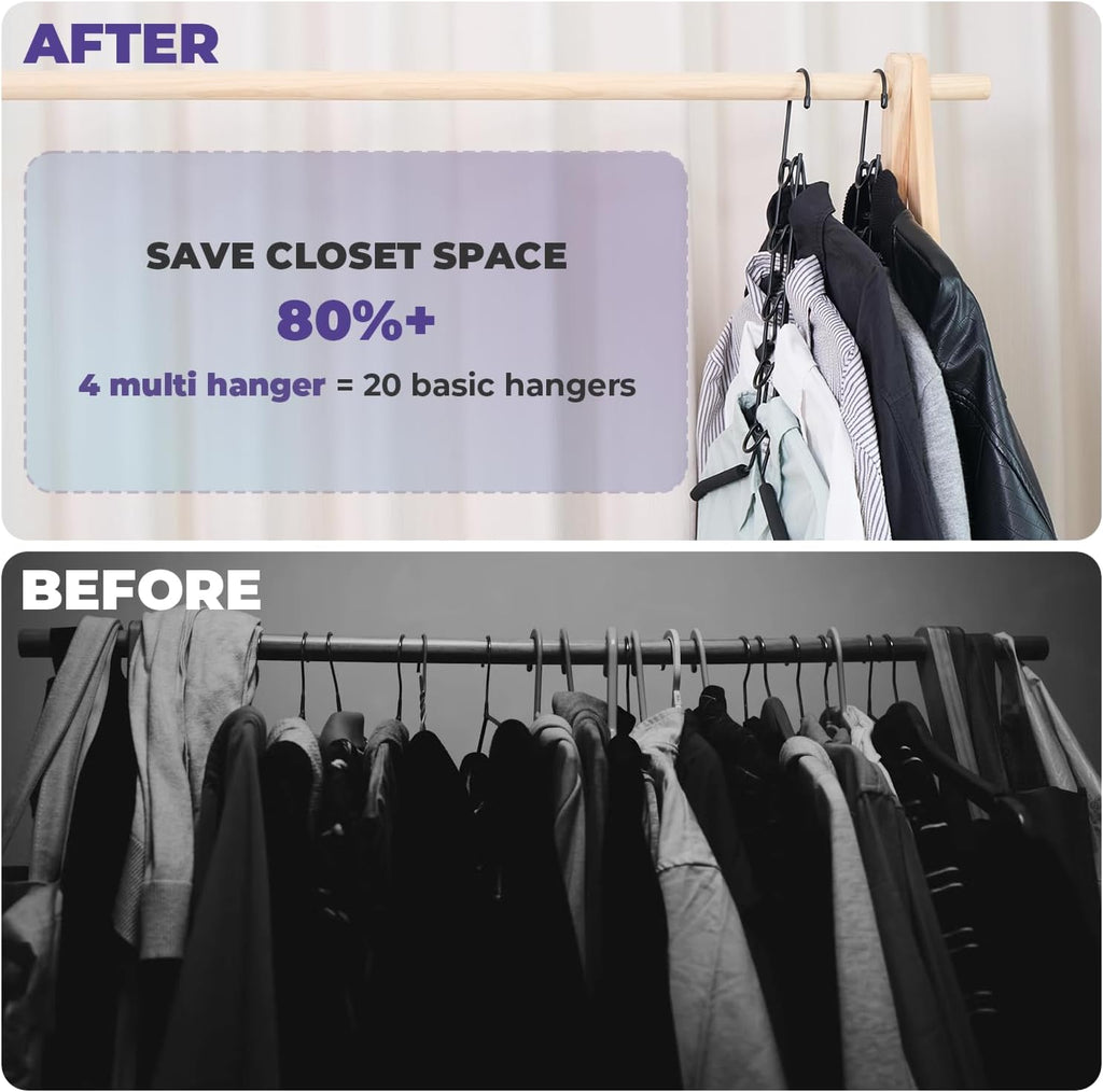 5 in 1 Multi Layer Hangers Space Saving with Non-Slip Foam Padded