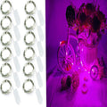 12 Pack 20 LEDs Fairy Lights Battery Operated String Lights - 7 ft Mini Silver Wire Firefly Starry Moon Lights for Mason Jars DIY Wedding Party Bedroom Christmas Decor (Pink)
