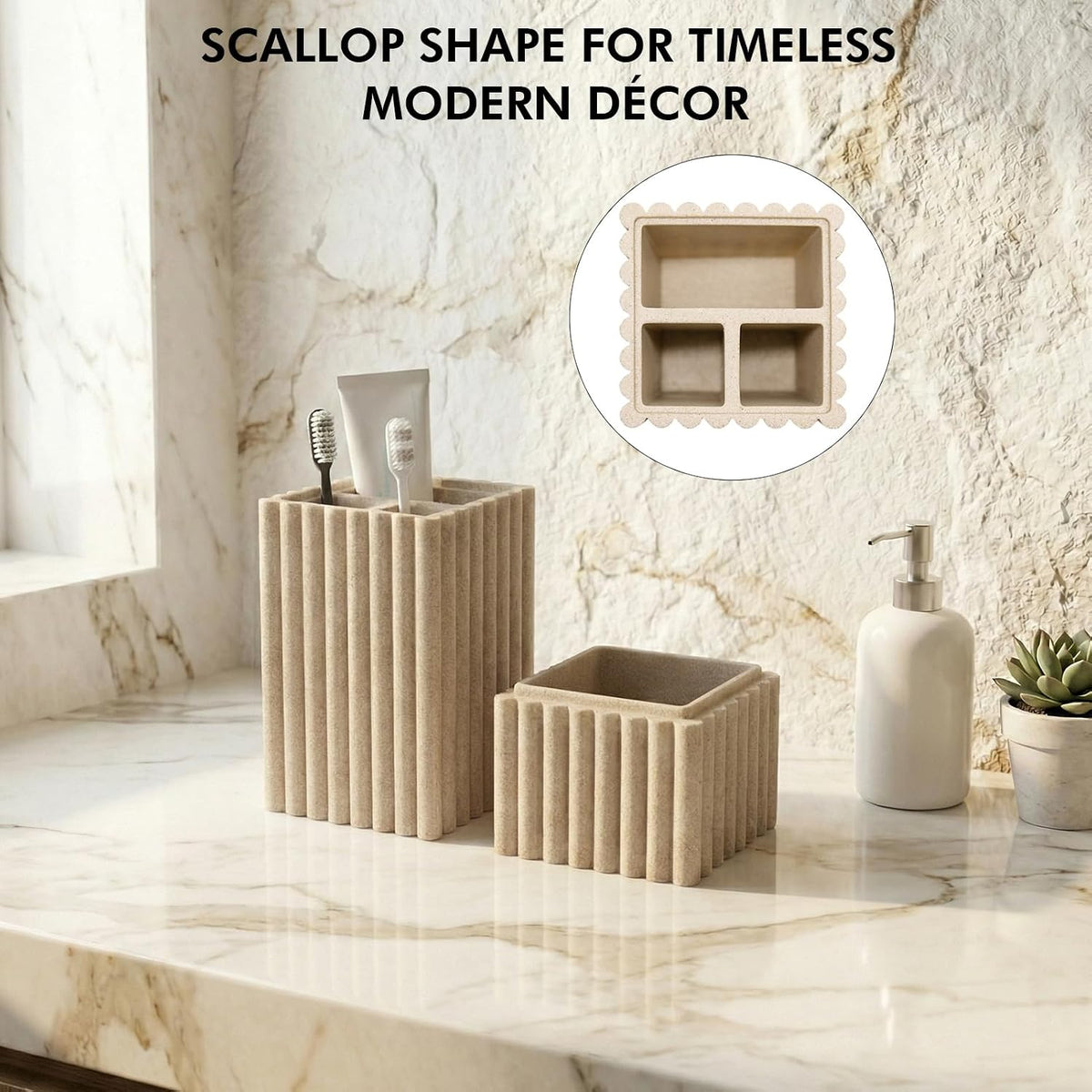 Toothbrush Holder with Lid- Covered Toothbrush Holder for Bathroom