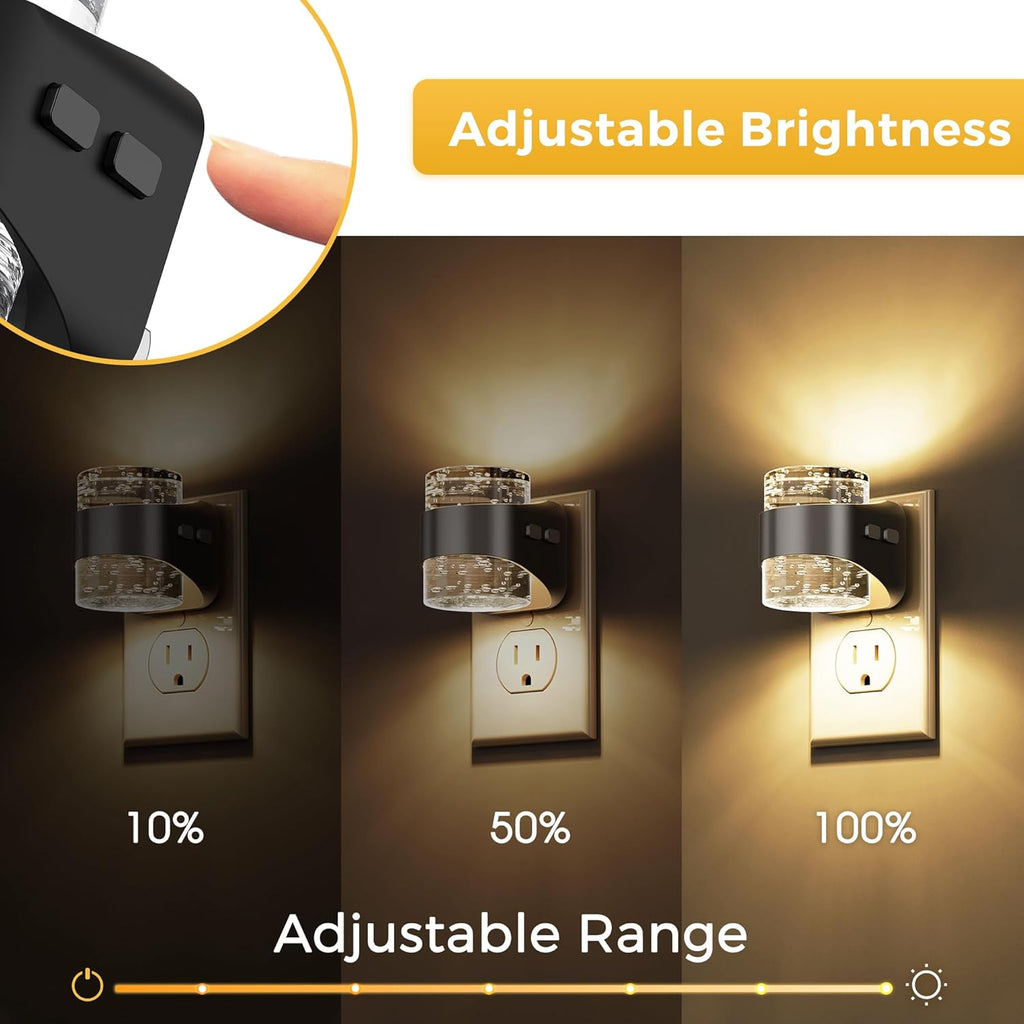 L LOHAS LED Night Light, Bubble Night Lights Plug into Wall