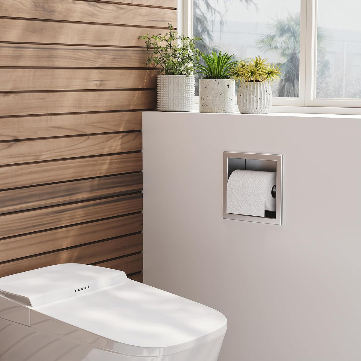 Neodrain 304 Stainless Steel Recessed in Wall Toilet Paper Holder