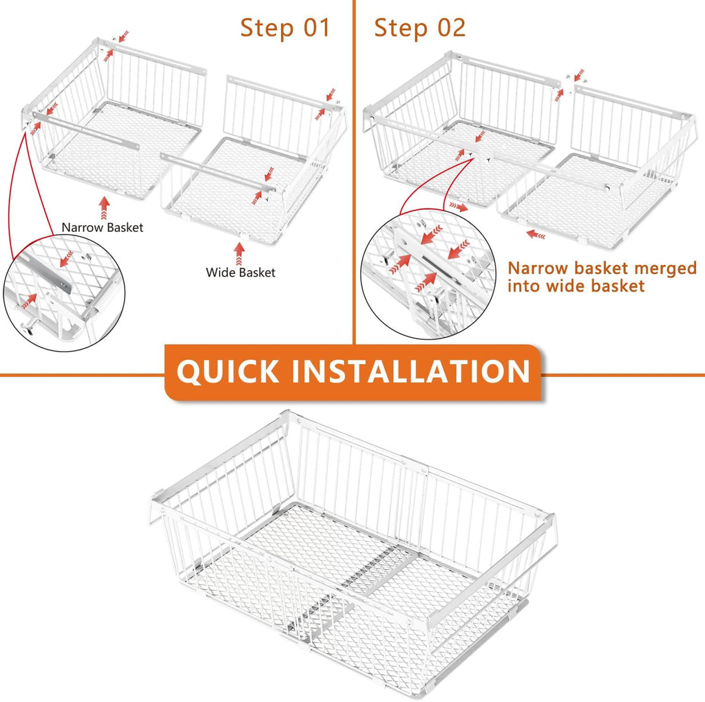 Large Freezer Organizer Bins for 10 to 20 Cu.Ft,6 Pack , Leak-Proof Bottom